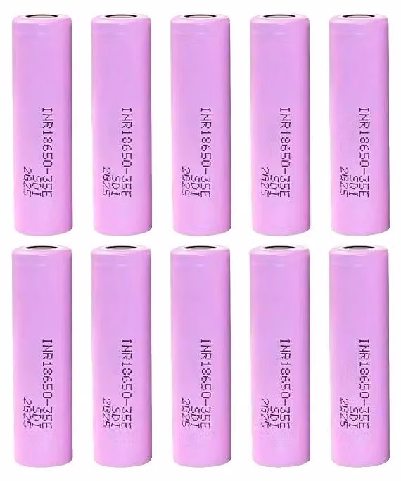 Batterie 18650, capacità 3500mAh, 3.7V ricaricabili, confezione da 10 batterie, 3,7 V