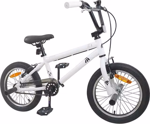 BMX da 20 pollici per bambini sopra i 9 anni in colore bianco