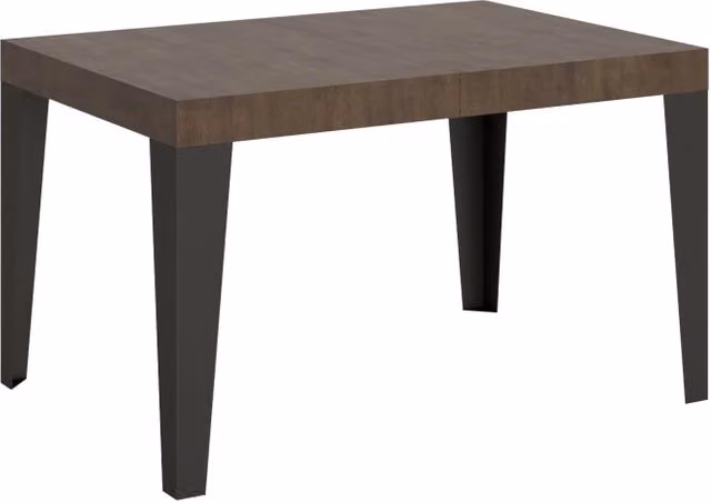 Tavolo allungabile Flaris Bs Com in noce con telaio antracite L/P: 90 x 140/244 cm