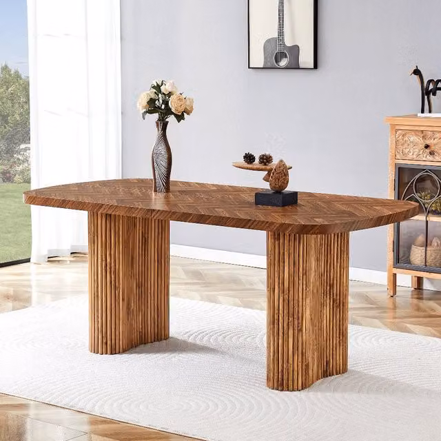 Tavolo da pranzo noce moderno ¨C Minimal ¨C 180x90cm effetto legno design