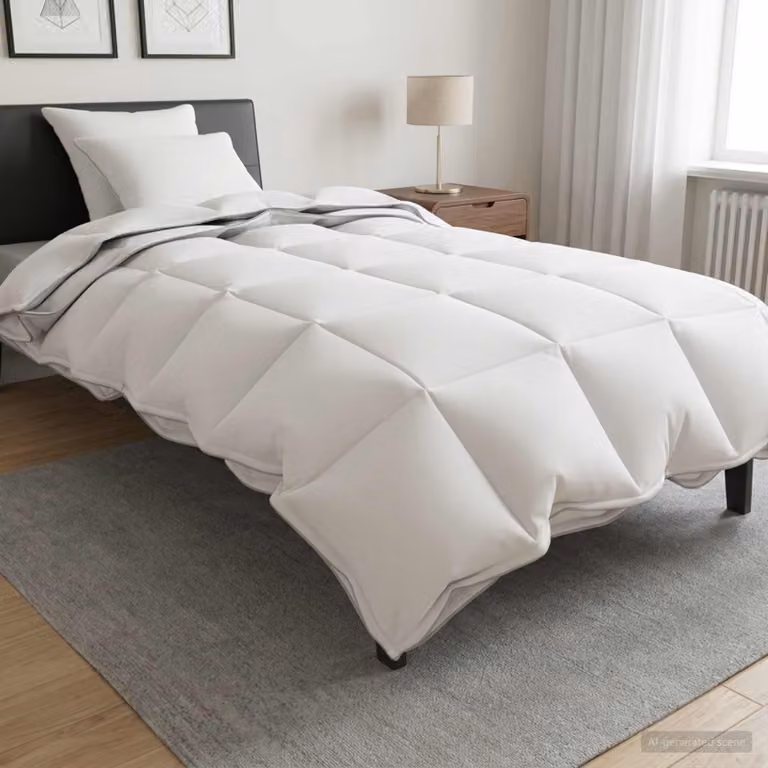Set di 3 piumoni vidaXL in bambù bianchi per tutte le stagioni L/P: 140 x 220 cm