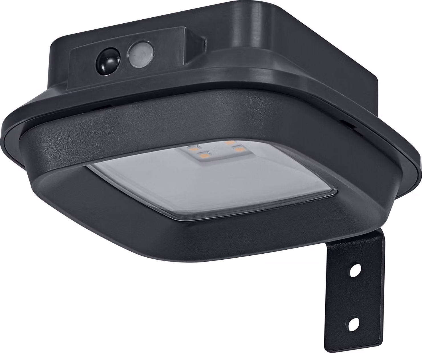 Lampada da esterno OSRAM, colore grigio scuro, 3000 K, 120 lm, angolo di illuminazione di 120°, grado di protezione IP44, batteria agli ioni di litio, cavo di ricarica USB-C, sensore di movimento PIR, 1,7 W, durata di 25.000 ore
