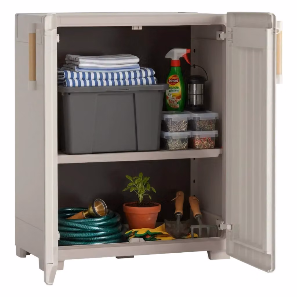 Armadio da esterno Melville DMORA colore Sabbia L 80 cm x P 45 cm x H 98 cm – 2