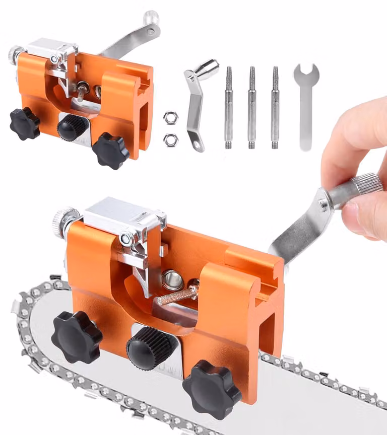 Affilatore manuale per catene, portatile, adatto a motoseghe con lame da 10 a 56 cm, utensile per il giardinaggio