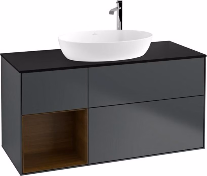 Mobiletto V&B Finion 120 cm, Pl b m, Reg wal ven, md bl. m Lac