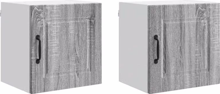 Armadietto a muro PORTO 2 pcs Grigio Sonoma 40 x 31 x 40 cm