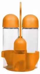Set condimento Jolly Color Style 4 pezzi in plastica Giallo zucca diametro 20 cm