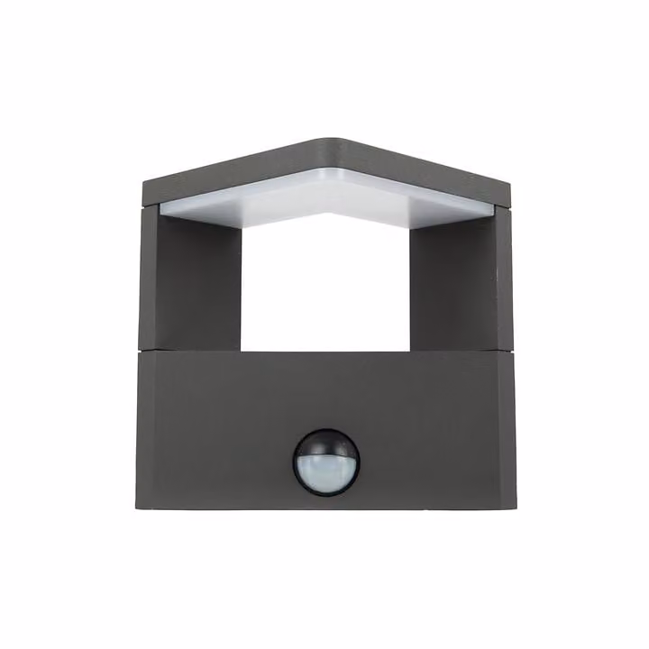 HEITRONIC Applique a LED con rilevatore di movimento BONITA Applique da esterno sensore nero