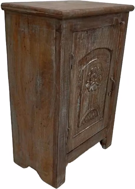Comodino in legno fatto a mano51x30x75h cm