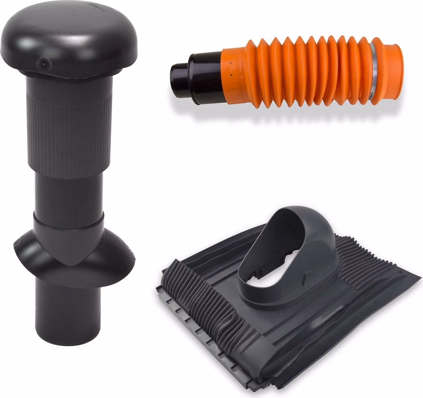 Klöber-Set13 bocchetta da tetto DN100 antracite lunga universale