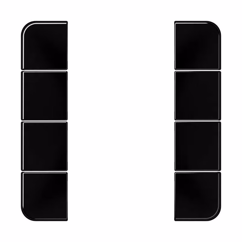 Jung CD504TSASW Set di pulsanti quadruplo, completamente nero