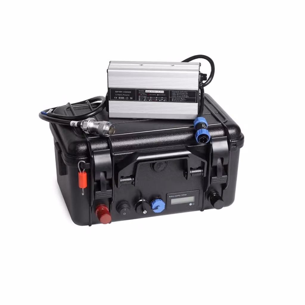Batteria agli ioni di litio a valigetta FPL 24-50 24V 50 Ah nera con Bluetooth – 2