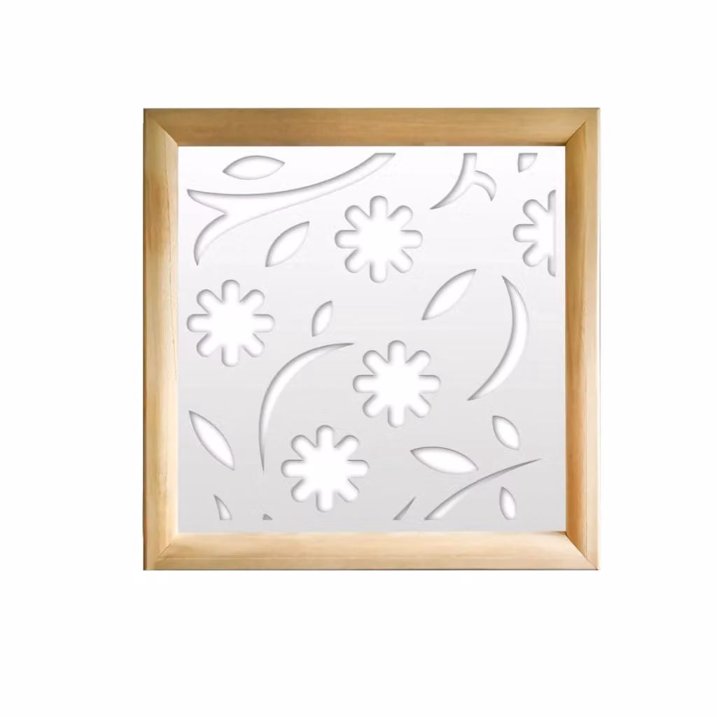 Signorbit AUTUMN Moduli Decorativi in Legno e PVC, Colore: bianco, L/P/H: 98 x 98 x 98 cm – 2