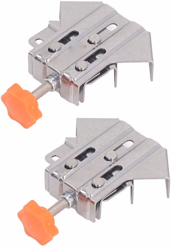 Angolo regolabile in acciaio inossidabile, set da 2 pezzi, regolabile, resistente e adatto per lavori in legno