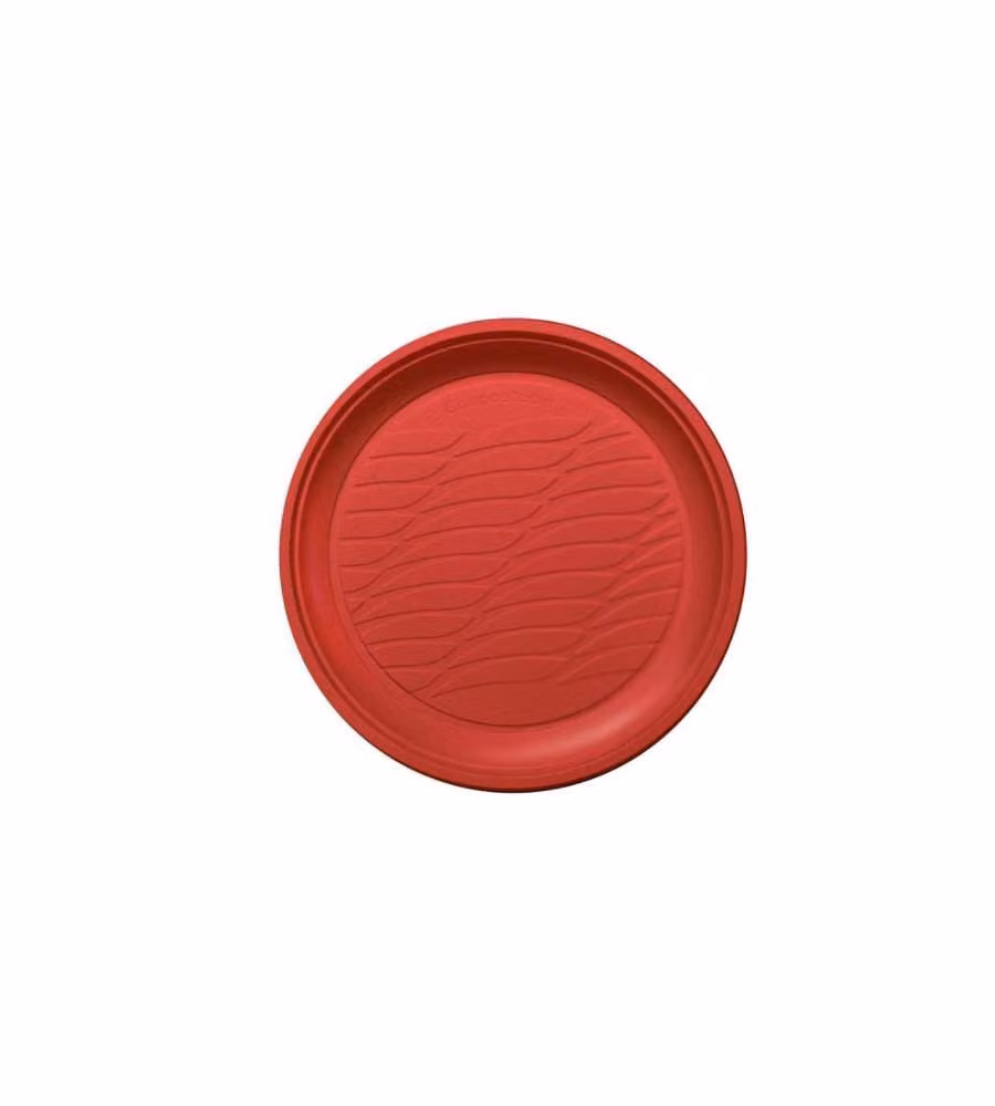 Piatto Dessert            Pz 20 Rosso Natural Bibo