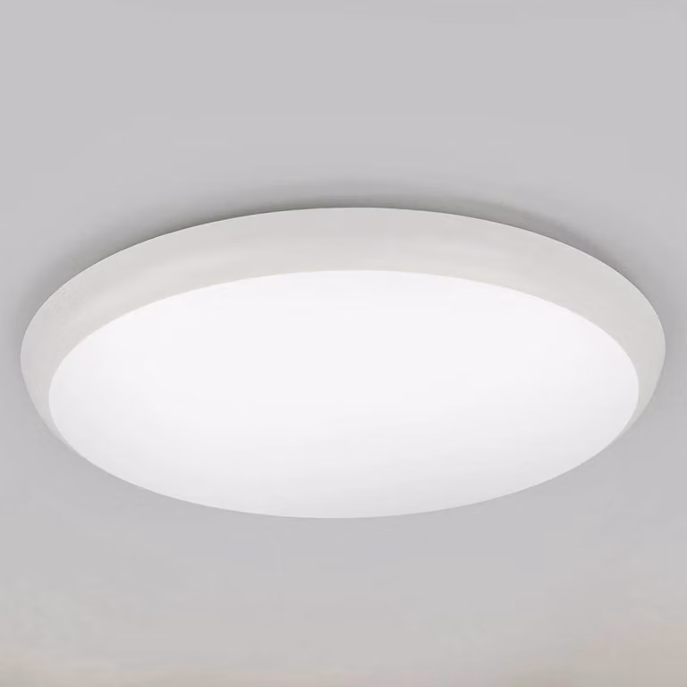 Plafoniera a LED Augustin Arcchio, Bianco / Opale, Bagno, Plastica, Moderno, Plafoniera LED
