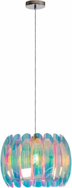 Lampada a sospensione Lucide Glinstar multicolor con attacco E27, diametro 40 cm