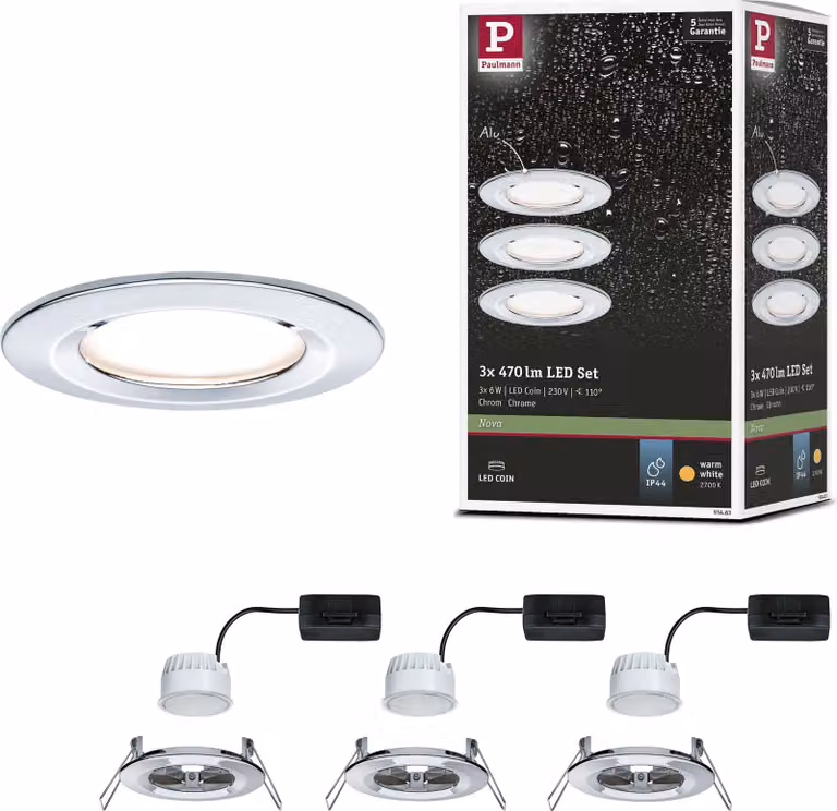 Paulmann Luce da incasso LED Nova basic set rigido