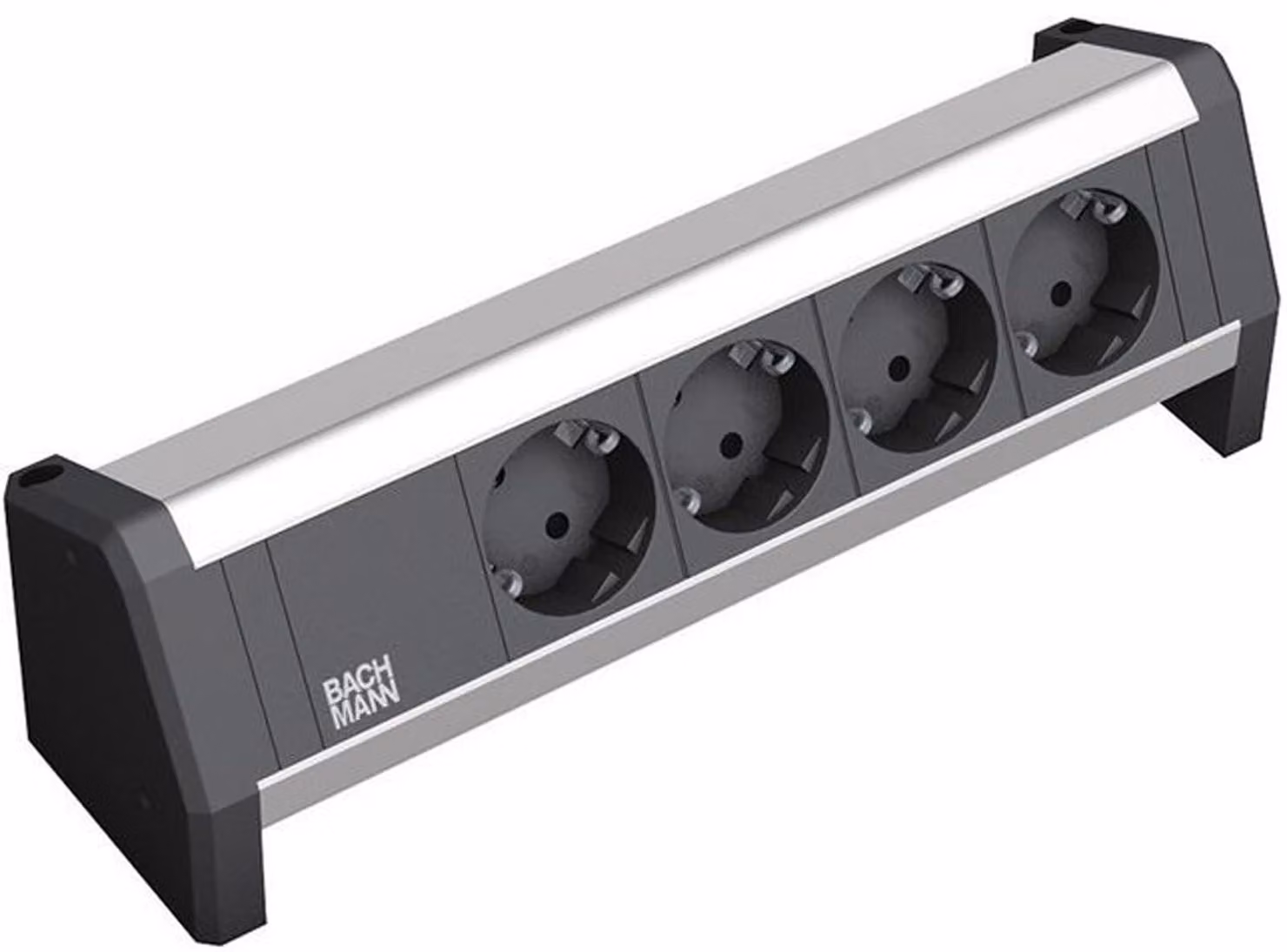 Bachmann DESK 1 - Presa multipla - AC 230 V - Ingresso, ingresso GST18 - Connessioni di uscita: 4 - Germania