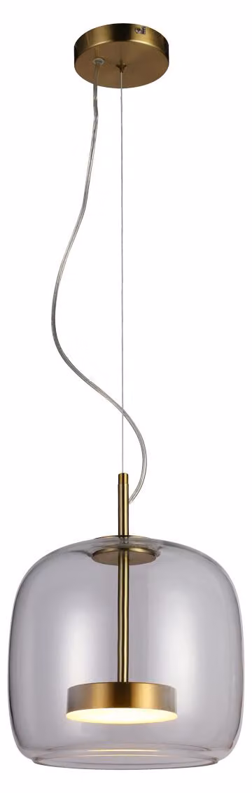 Lampada a sospensione LED 10W CASTE PND-17760A-BRSS-CL Italux