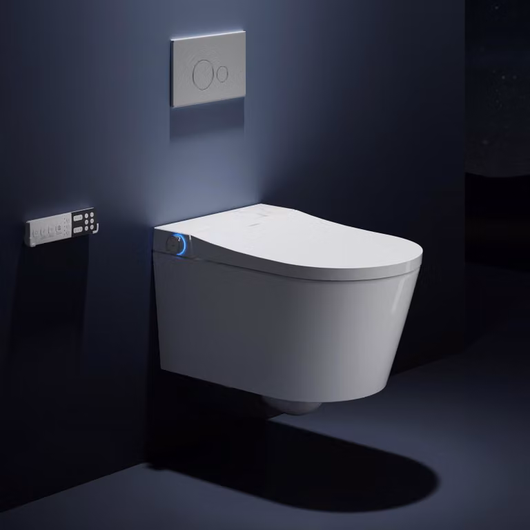 HOROW WC doccia intelligente senza bordi, bidet elettrico riscaldato, WC giapponese, asciugatura ad aria calda, cura femminile, luce notturna