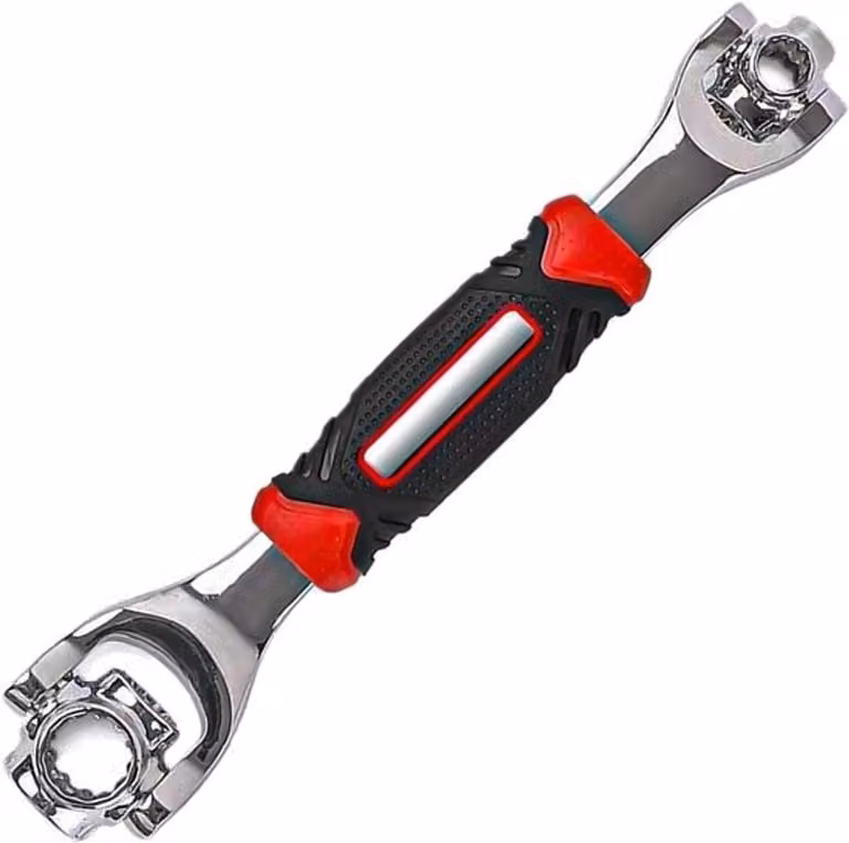 Chiave universale multifunzione 52-in-1 con rotazione a 360°, ideale per biciclette, automobili e uso domestico, perfetta per riparazioni e