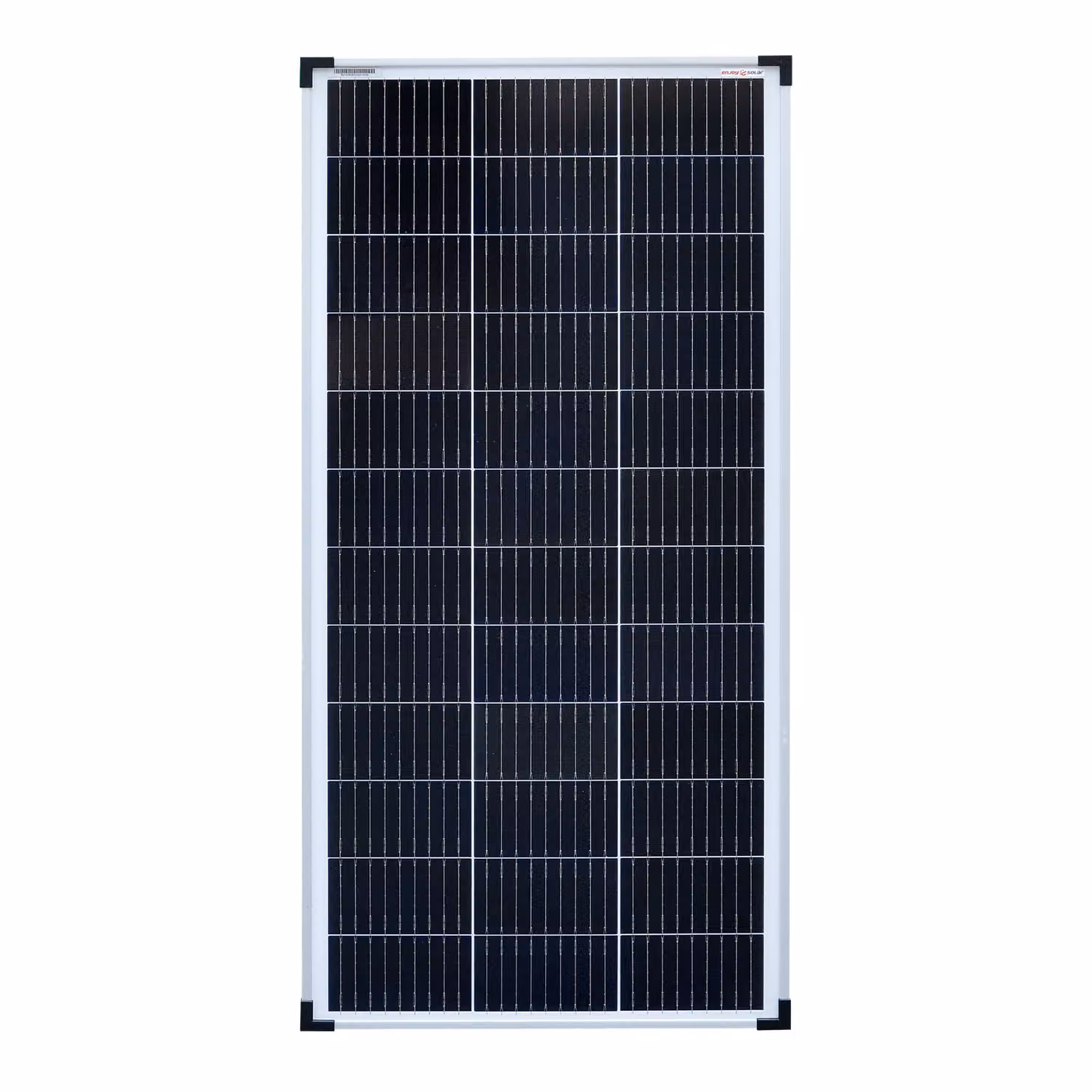 enjoy solar® Classic modulo solare monocristallino 100W 12V (cornice argento) 0% IVA