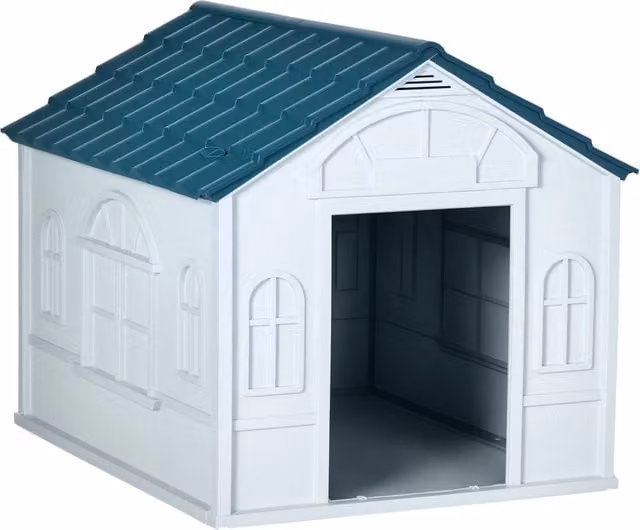Cuccia per cani di taglia media e grande DESIGN IN impermeabile in plastica blu L 84.2 x P 98.2 x H 82 cm