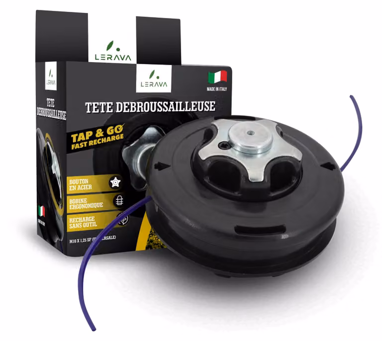 Testina universale per decespugliatori - M10 x 1,25 - Sistema "Tap & Go" facile da usare