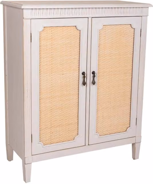 Mobile da ingresso in legno bianco 78x36x95h