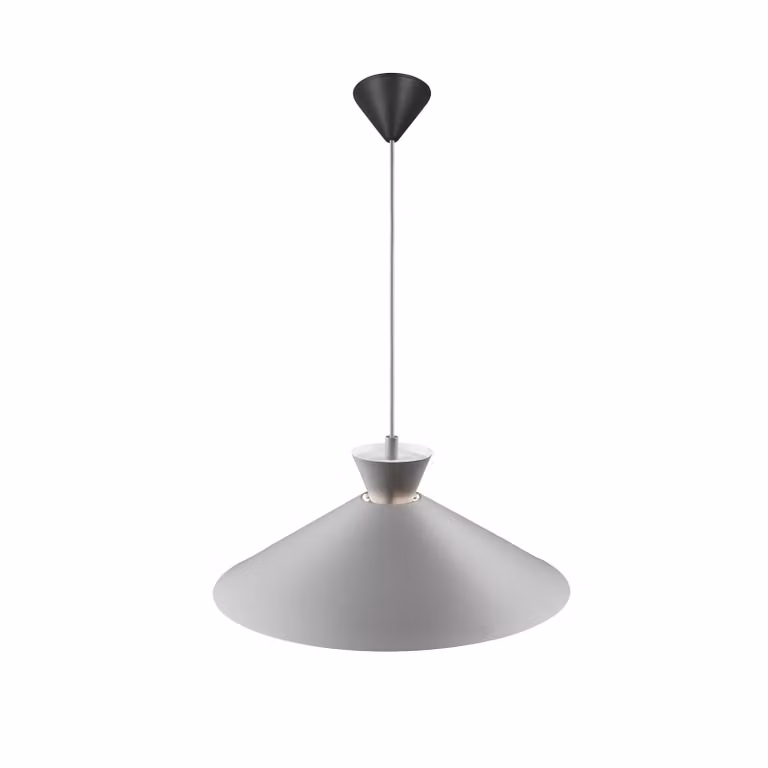 Nordlux Lampada a sospensione Dial, dimmerabile, Alluminio / Grigio / Zincato, Cucina, Metallo, Scandinavo, Lampada a sospensione