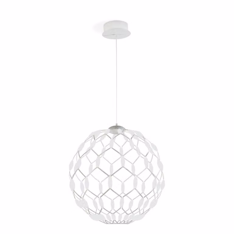 Lampada a sospensione LED Well III 60cm bianco