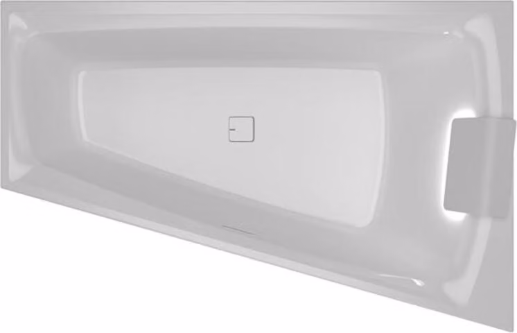 RIHO Still Smart baignoires d'angle, avec cas Riho, à encastrer, 170x110x50cm, 240 Betteres, 2 places, blanc brillant, B101010005, B101010005