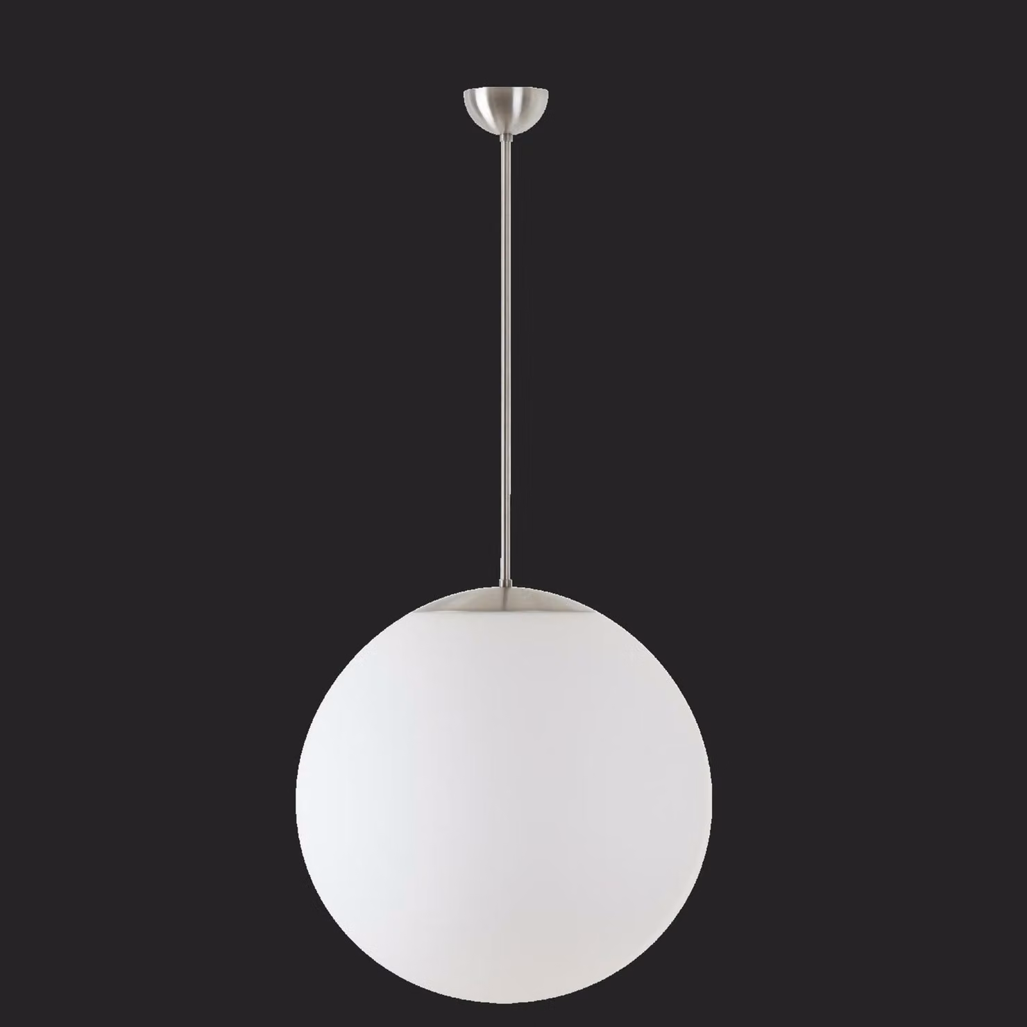 OSMONT ISI70574 ISIS P4 PM-M Apparecchio a sospensione in plastica acciaio inox spazzolato / bianco IP40 4000 K 41W Combinazione di emergenza LED 3 h
