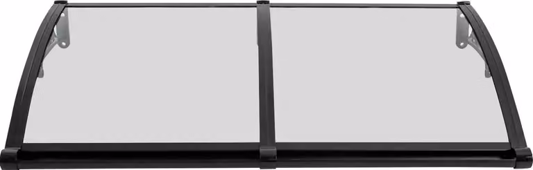 Copertura trasparente per porte e finestre - Tettoia in alluminio - Capacità di carico: 200 kg - Protezione dai raggi UV e dalle intemperie - Pannello in acrilico - Trasparente