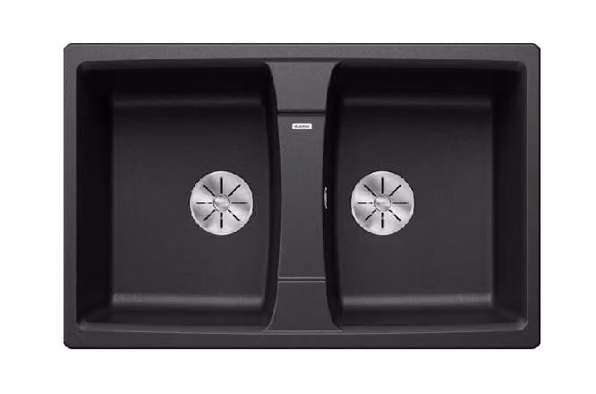 Lavello Blanco Lexa 8, in Silgranit, dimensioni 780x500 mm, tecnologia InFino, colore antracite, codice prodotto 524960