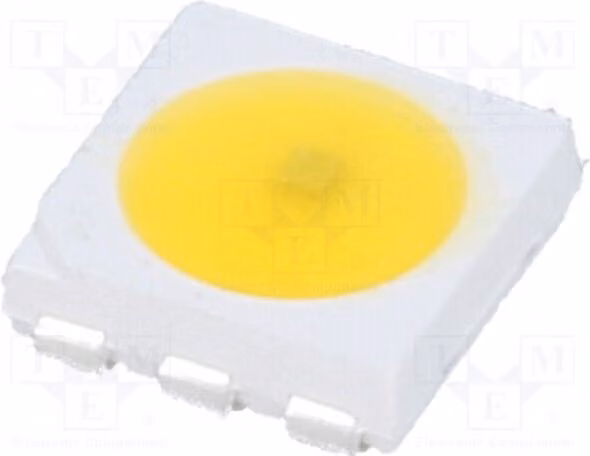 2 LED, angolo di emissione 120°, intensità luminosa 1560÷2180 mcd, tensione 2,5÷5V, corrente 20mA, luce calda, dimensioni 5x5x1,5mm, modello OSM54C1A, effetto speciale