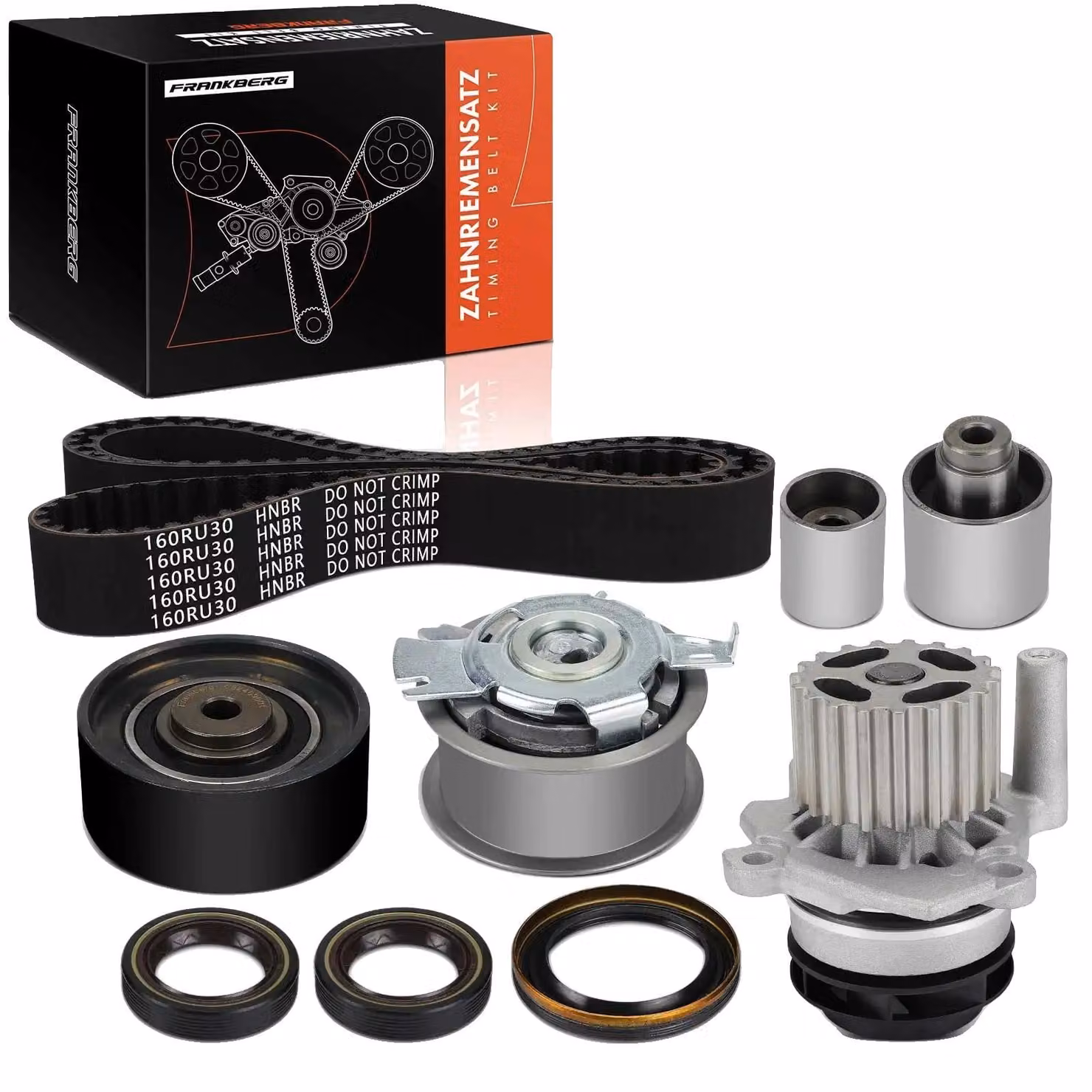 Kit cinghia di distribuzione, realizzato con gomma di alta qualità e tessuto rinforzato, lunghezza 1 metro, larghezza 25 mm, compatibile con modelli di auto compatte serie 6 e successivi, per la sincronizzazione della gestione del motore