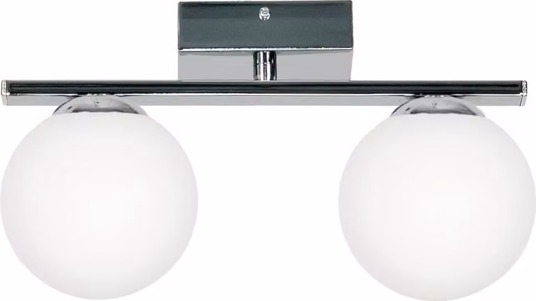 Lampada Da Soffitto Cromo Vetro Lampada Sfera Led E14 Forest 13-498