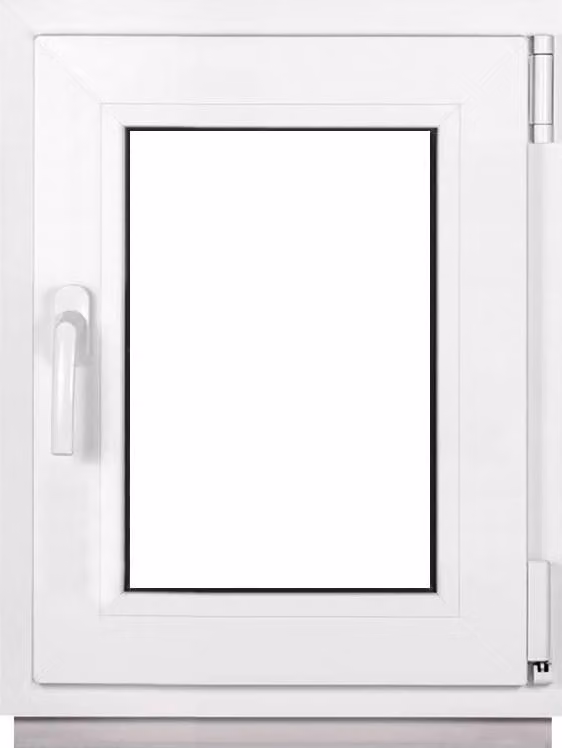 Finestra Framex per cantina piccola finestra bianca larghezza x altezza 45 x 55 cm (450 x 550 mm) doppia (32 mm) rotazione/inclinazione DIN destra - Premium - Tutte le misure