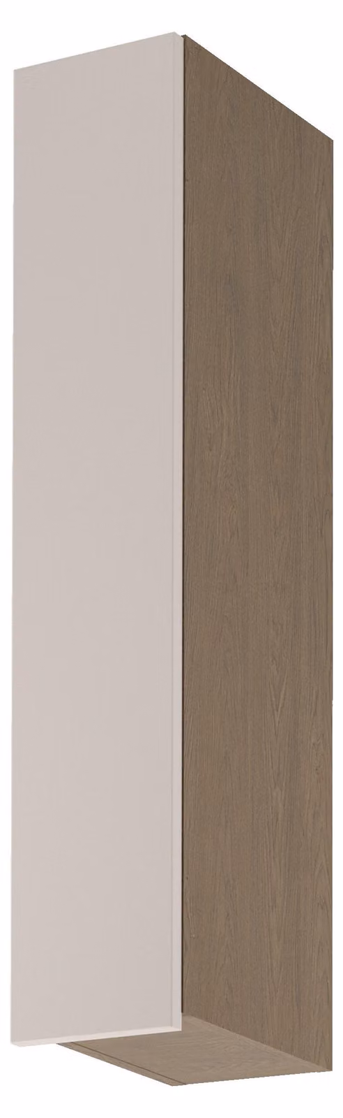 Pensile alto da cucina SALERNO - larghezza 20 cm, blu tempesta / beige, versione sinistra