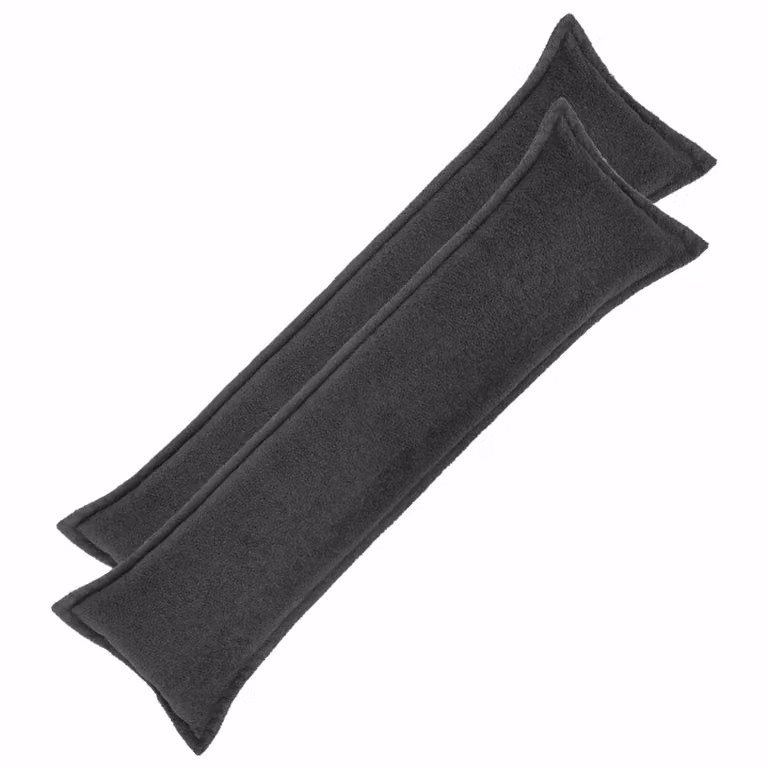 Set di 2 federe vidaXL HOUTEN in tessuto bouclé grigio scuro, L: 145 cm x L: 40 cm