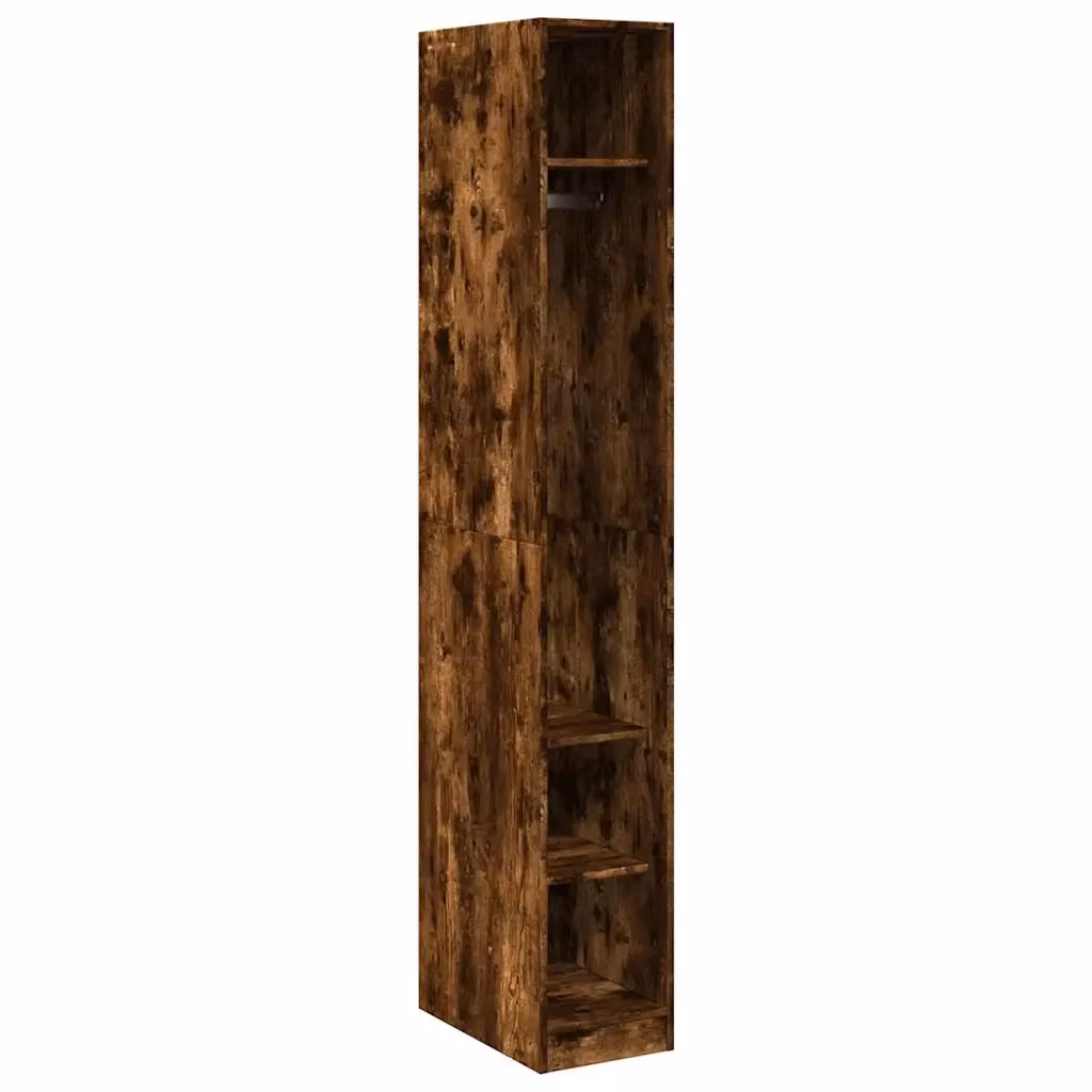 Armadio vidaXL in Rovere Marrone con Ante a Battente e Scaffali Interni L/P/H: 30 x 50 x 200 cm – 2