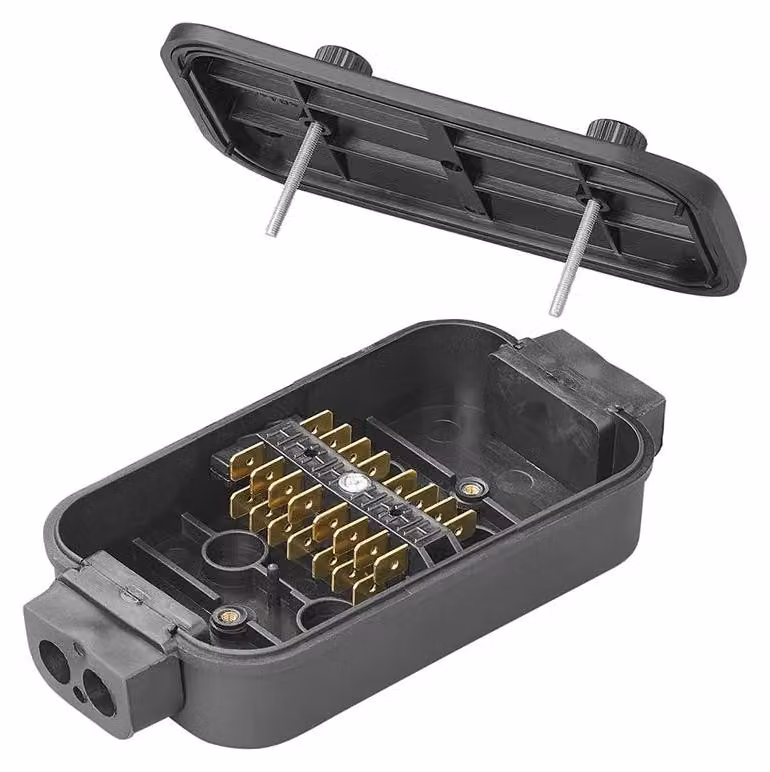 Scatola di distribuzione elettrica 8 vie, 4 poli, da 6-24V, per caravan