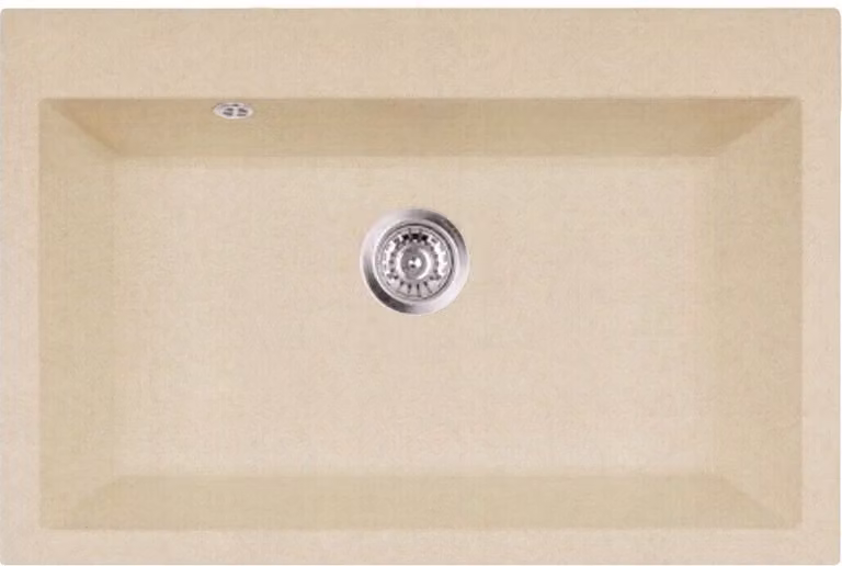 Lavello a incasso Lavello in granito Lavello da cucina 75x50; Beige