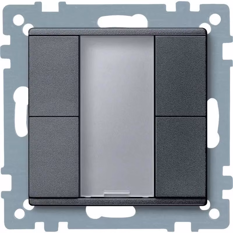 Schneider Electric Pulsante doppio plus, antracite, sistema M MTN627614