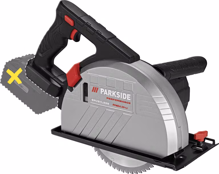 Sega circolare a batteria per metalli PARKSIDE PERFORMANCE® 20 V "PPMSA 20-Li A1", senza batteria e caricabatterie