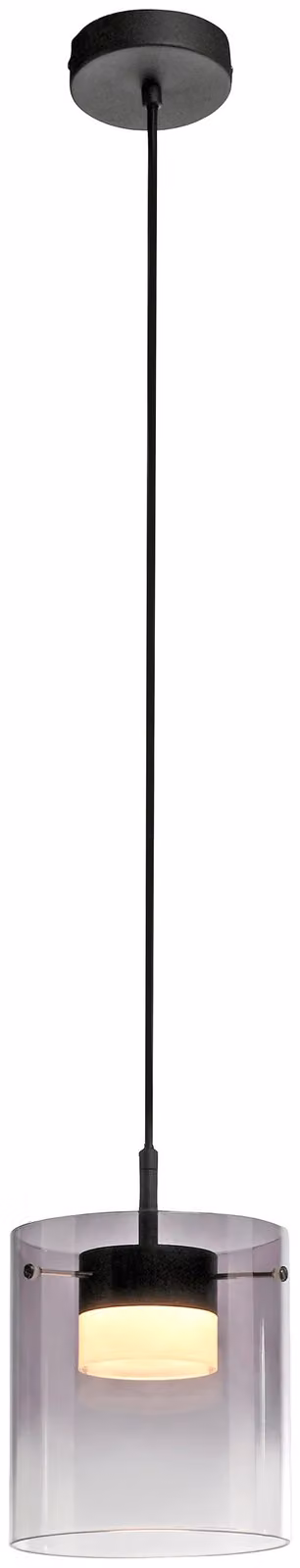 JUST LIGHT Lampada a sospensione LED 14042-18, 7,5W, 800lm, 3000K, nero
