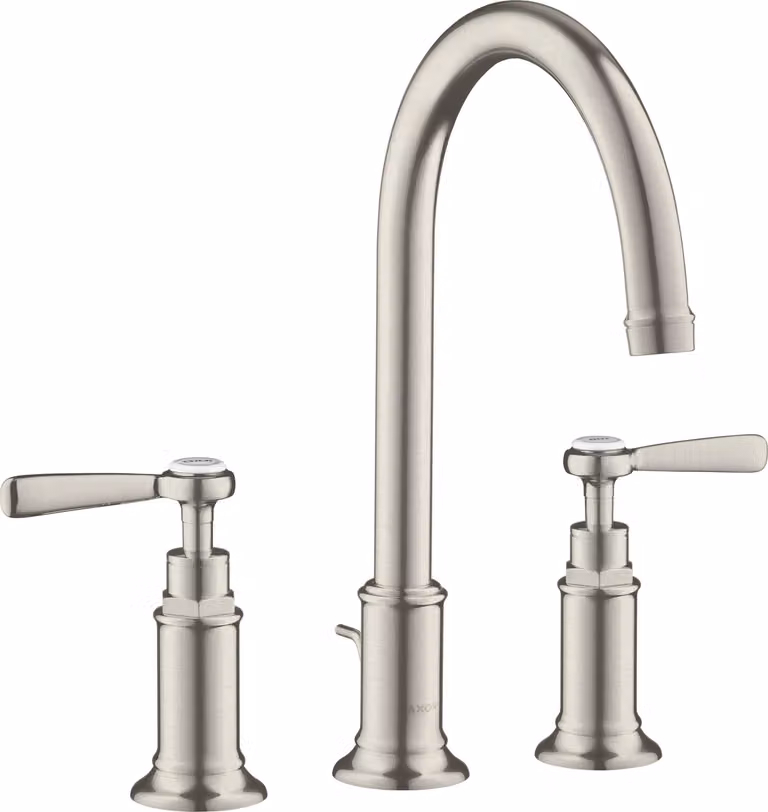 hansgrohe AXOR Mitigeur lavabo 3 trous Montreux 180, vidage escamotable, béqu'illes, projection 175mm, 16514800, 16514800