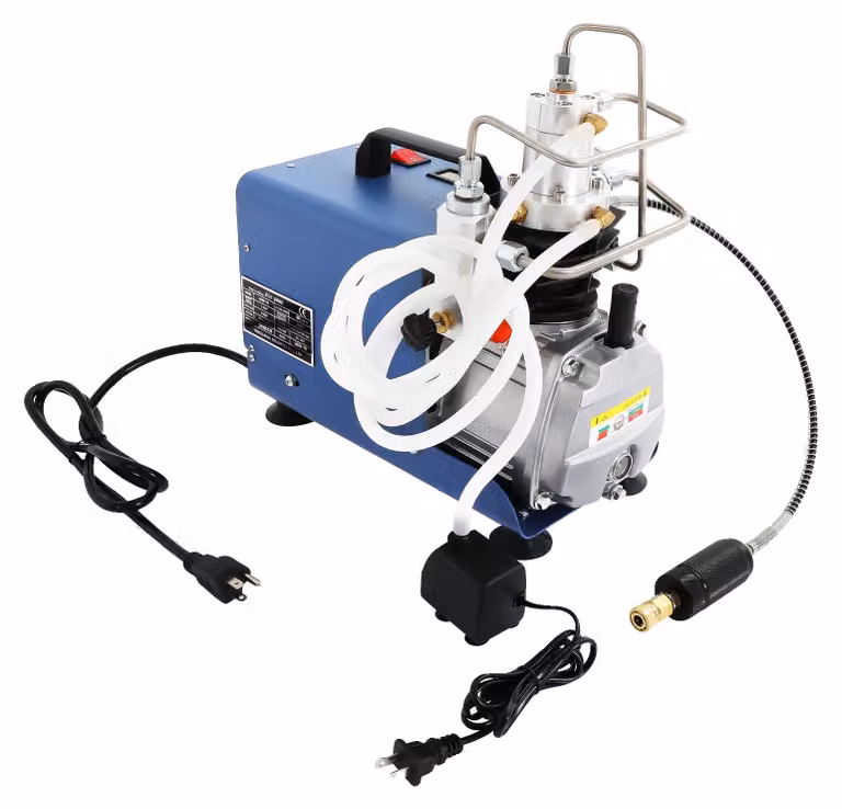Compressore d'aria ad alta pressione, potenza 1,8 kW, pressione 4500 psi, raffreddamento ad aria, raffreddamento ad acqua,